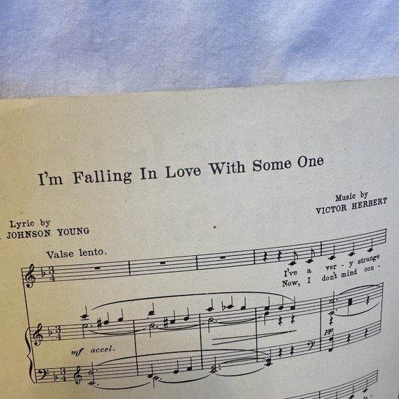I'm Falling In Love With Someone Sheet Music in F 1910 M. Witmark & Sons 11769 - Picture 6 of 8